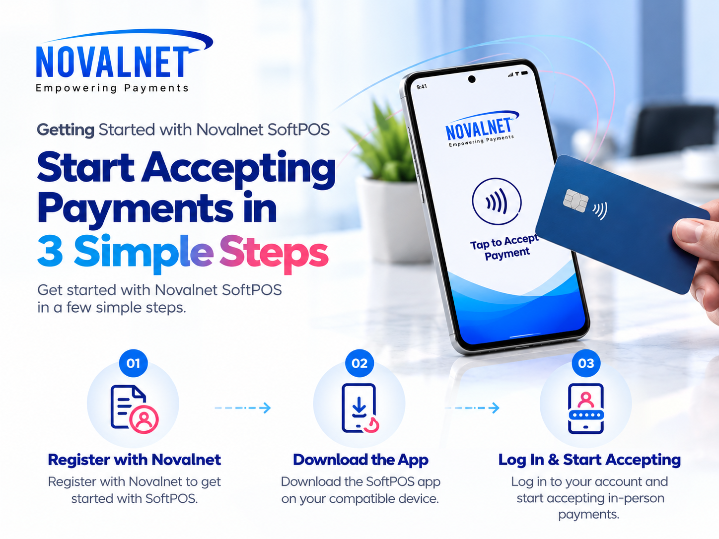 Start Accepting Payments in 3 Simple Steps